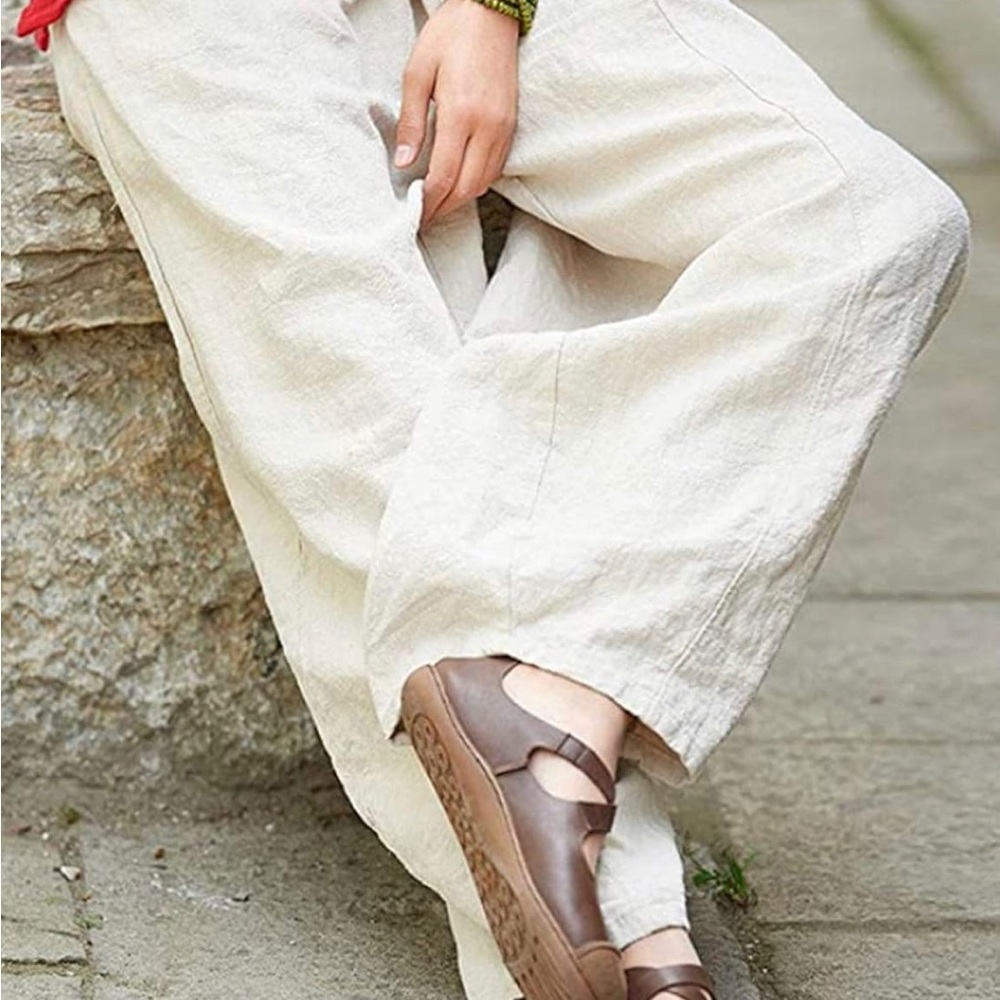 Linen Baggy Pants